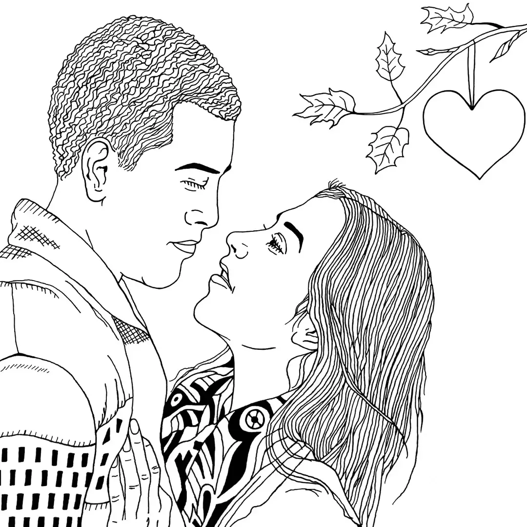 A couple in love - retouching done with a Wacom One Bamboo tablet A couple in love - retouching done with a Wacom One Bamboo tablet