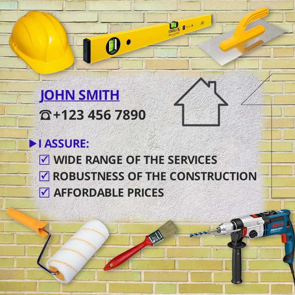 Baner dla firmy budowlano-montażowej