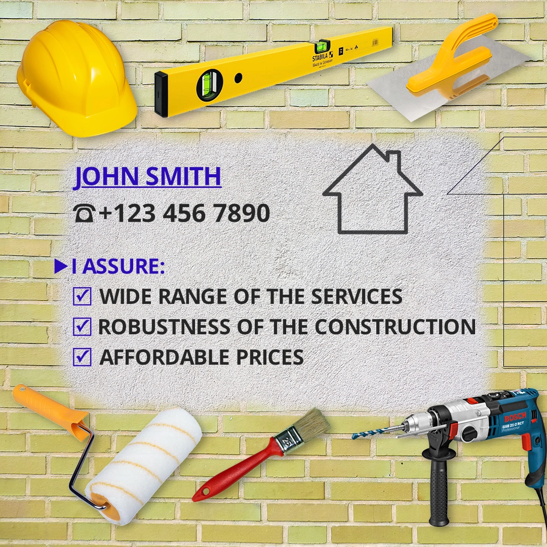 Baner dla firmy budowlano-montażowej