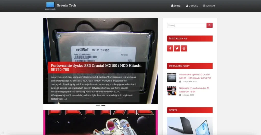 Severin Tech - Blog komputerowy - Strona główna