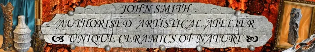 The project of header for artistic website - Ceramics